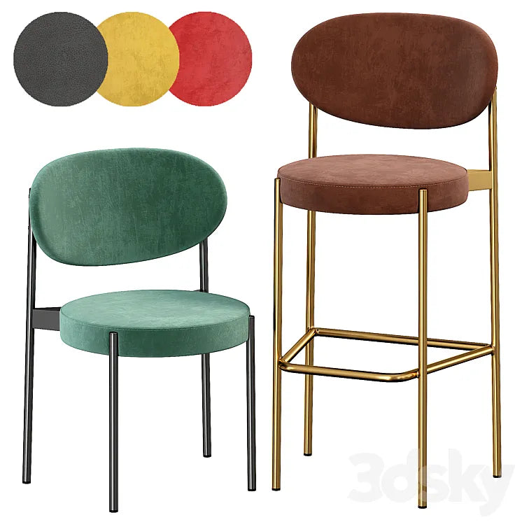 Bar Stool Verpan Series 430 3DSMAX Model