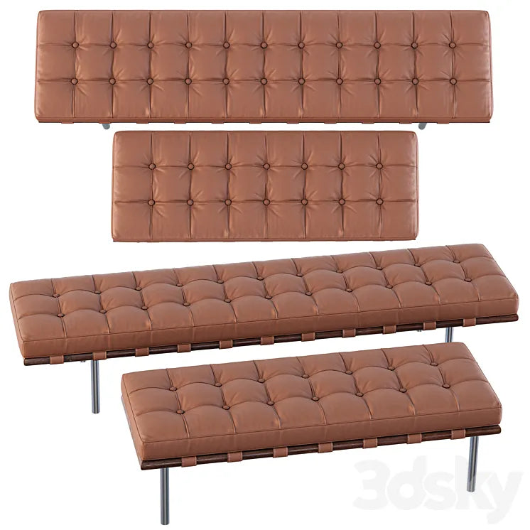 Barcelona Bench 3DSMAX Model