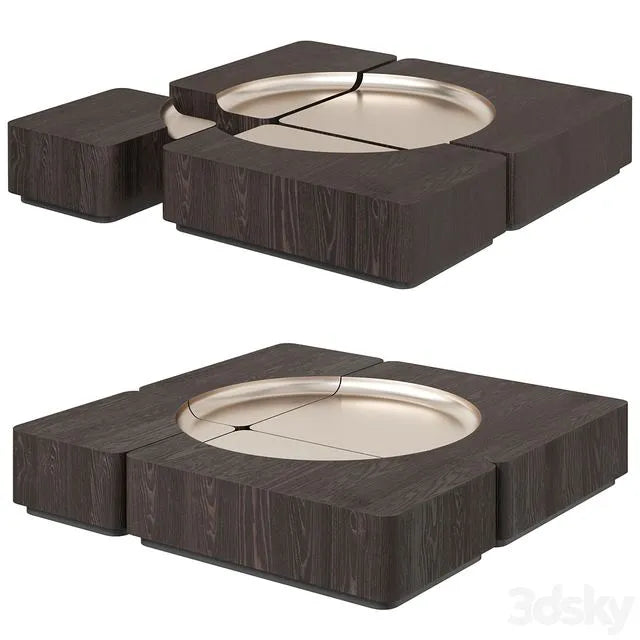 Bas Relief Coffee Table by A&B Living 3dsMax Model