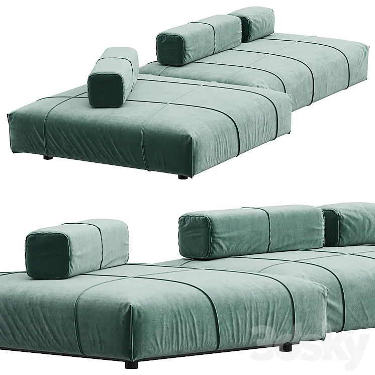 Baxter Panama Bold Sofa N2 Composition 3DSMAX Model