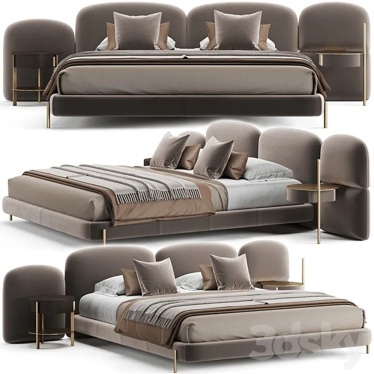 Baxter Stone Bed 3DSMAX Model