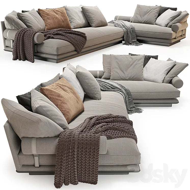 B&B Italia Noonu Corner Sofa 3DSMAX Model