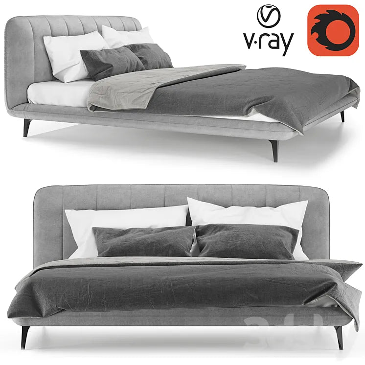 Bed Amsterdam WHOLESALE FURNITURE 3DSMAX Model