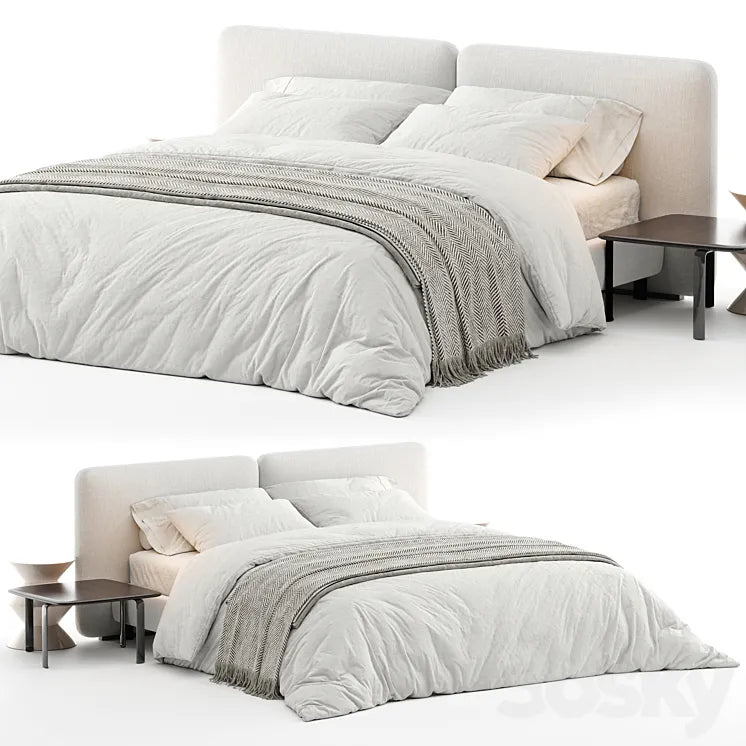 Bed Minotti Tatlin Cover 3DSMAX Model
