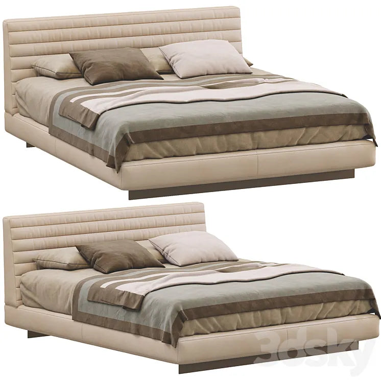 Bed roger by minotti 3DSMAX Model