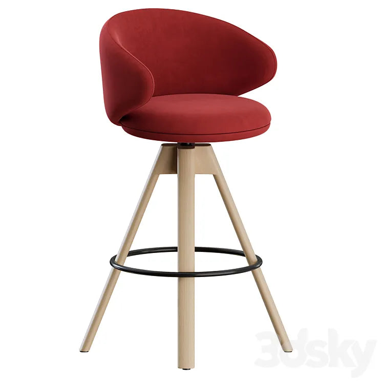 Belle ST-4WL Stool by Arrmet 3DSMAX Model