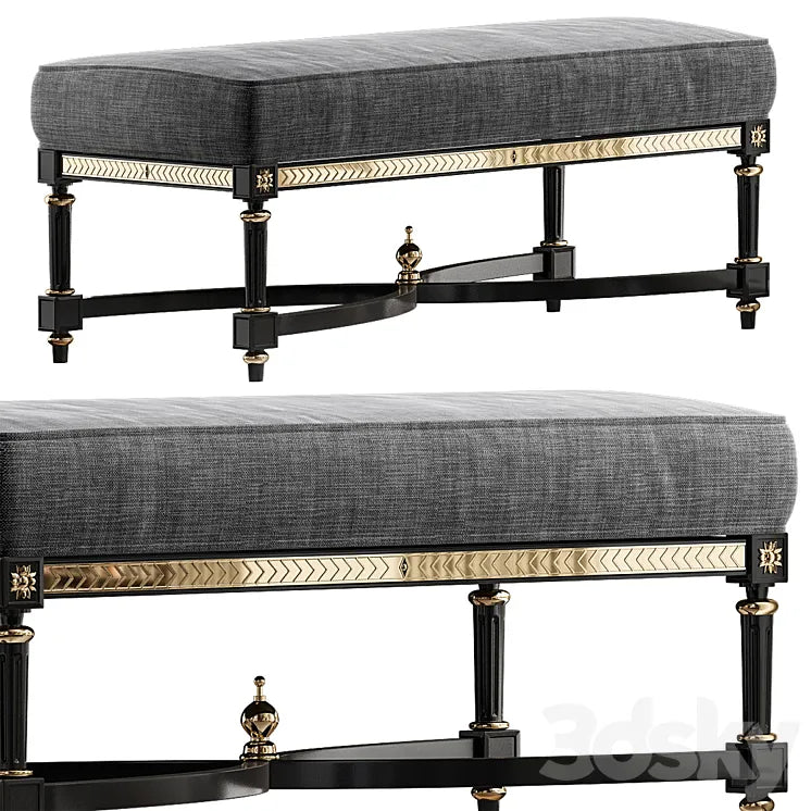 Bench - Monarch Corbett Upholstered by Century 3DSMAX Model