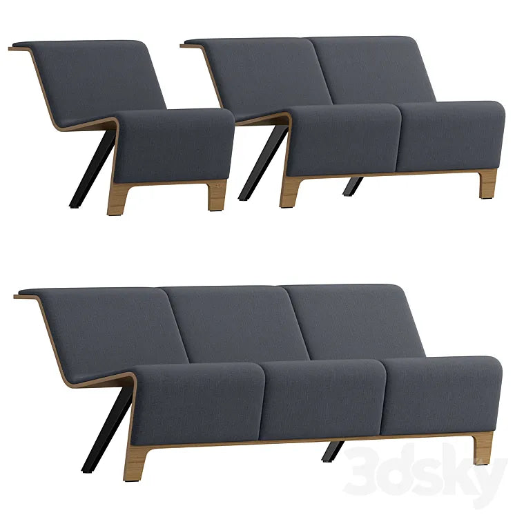 Bench Sellex Back 3DSMAX Model