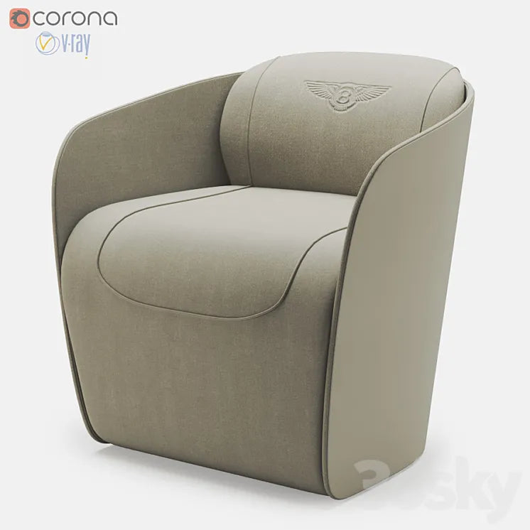 Bentley rugby armchair 3DSMAX Model