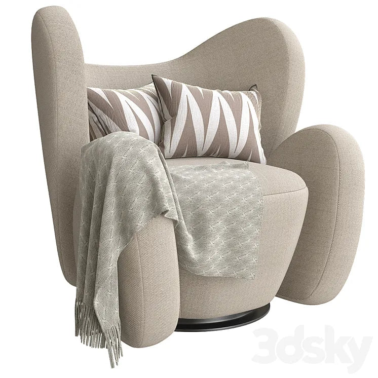 Big Big Lounge Chair 3DSMAX Model