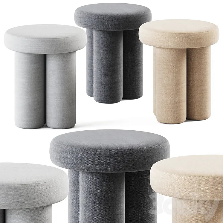 Big Foot Stool by 101 Copenhagen / Pouf 3DSMAX Model