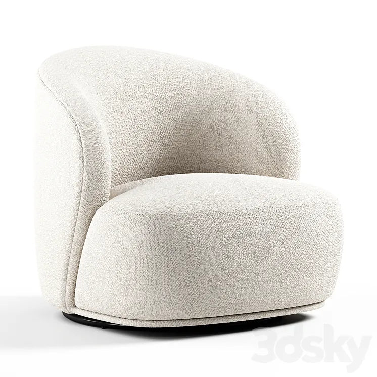 Blancdivoire - Lisette swivel armchair 3DSMAX Model