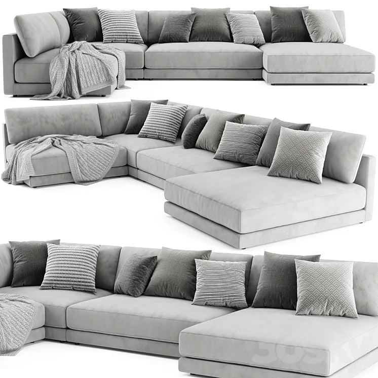Blanche katarina sectional sofa 3DSMAX Model
