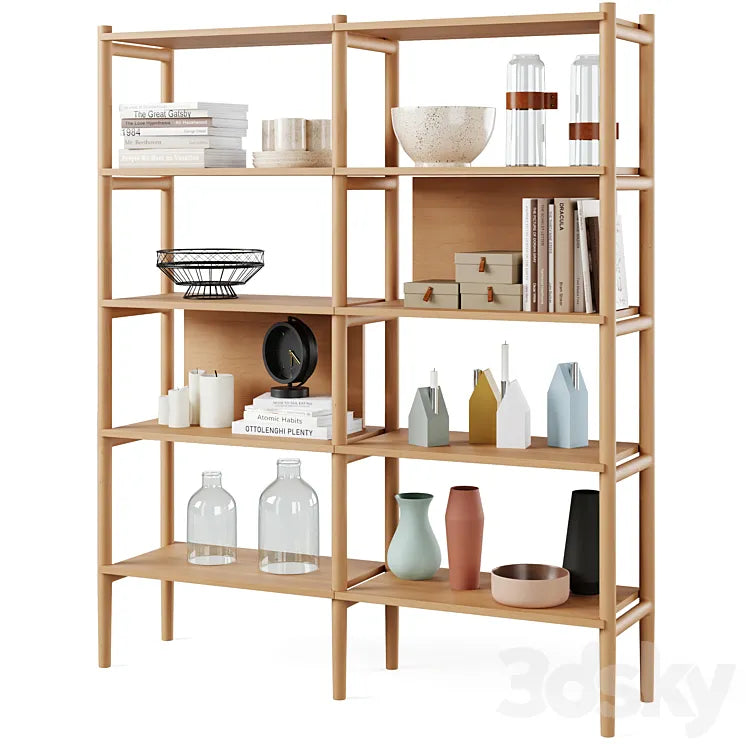Bookcase HOLTON by Rowico Home 3DSMAX Model