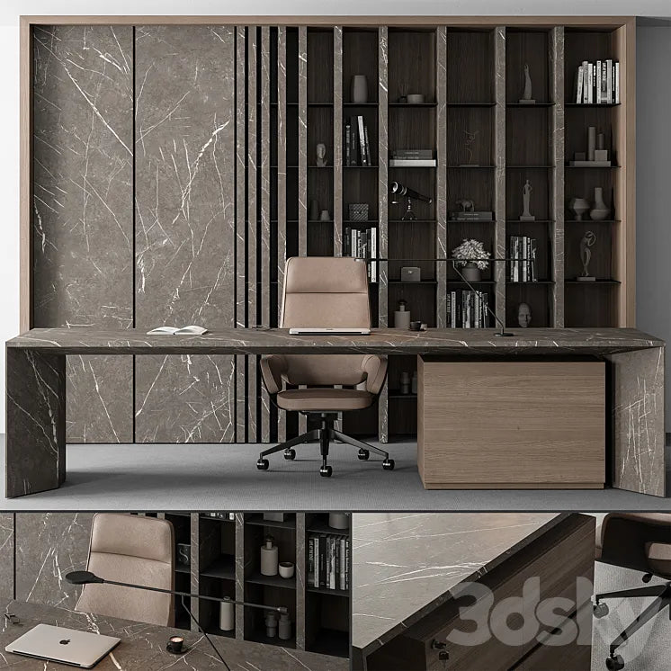 Boss Desk - Office Furniture 475 3DSMAX Model