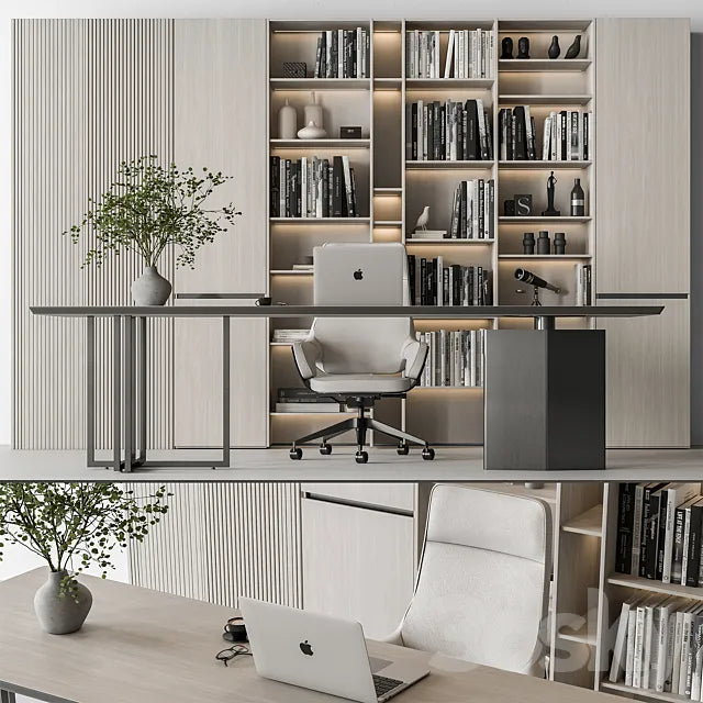 Boss Desk - Office Furniture 615 3ds Max