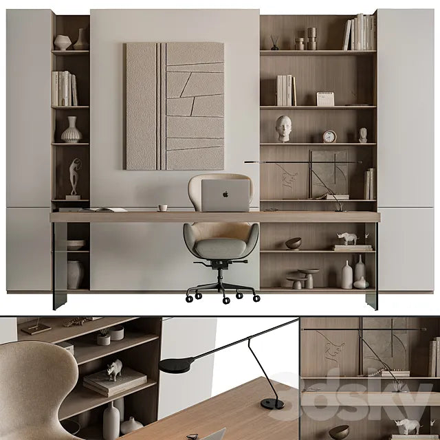 Boss Desk - Office Furniture 633 3ds Max