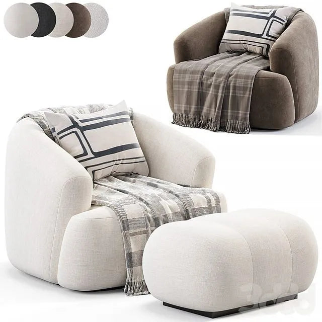 Boucle Sessel Sofia By Westwing 3dsMax Model