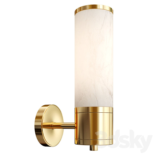 Brass Marble Wall Lamp 3ds Max