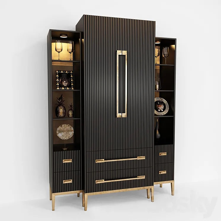 Break-Front Cabinet - John-Richard 3DSMAX Model