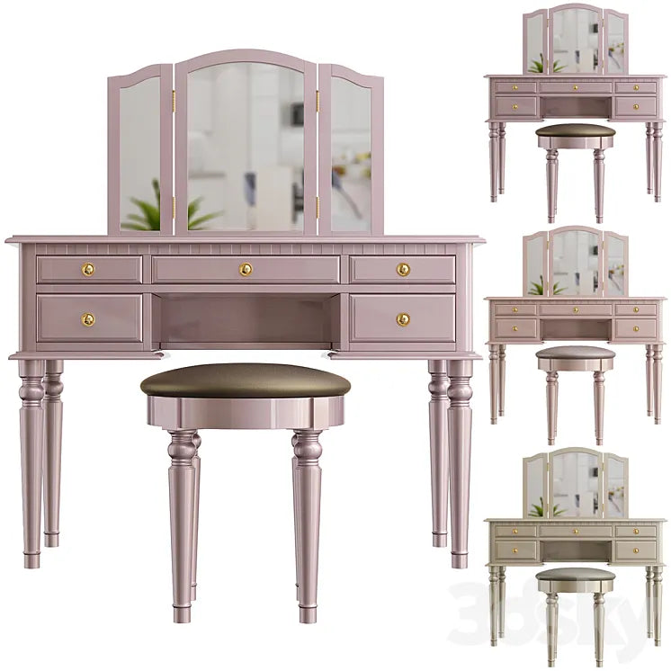 Brookland vanity set with mirror 3DSMAX Model