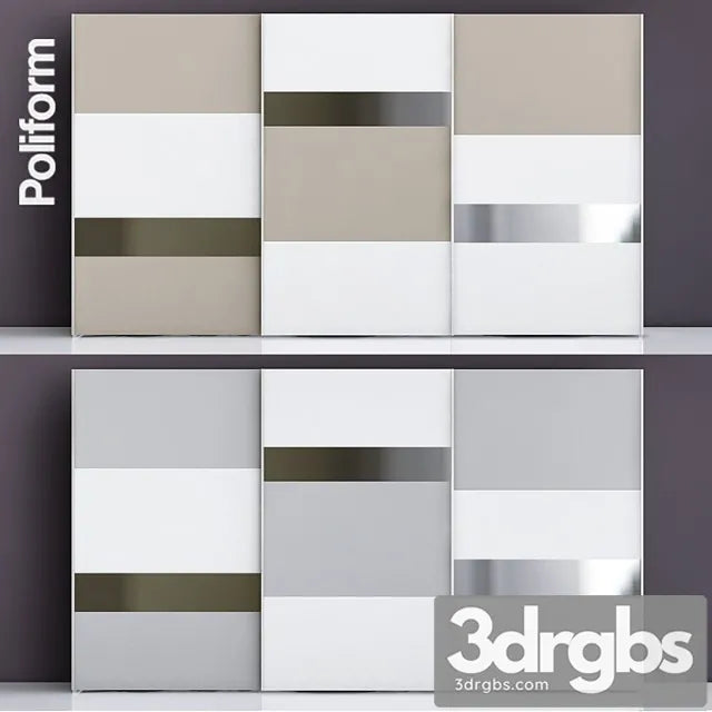 Cabinet Poliform Madison 1 3D Model Free