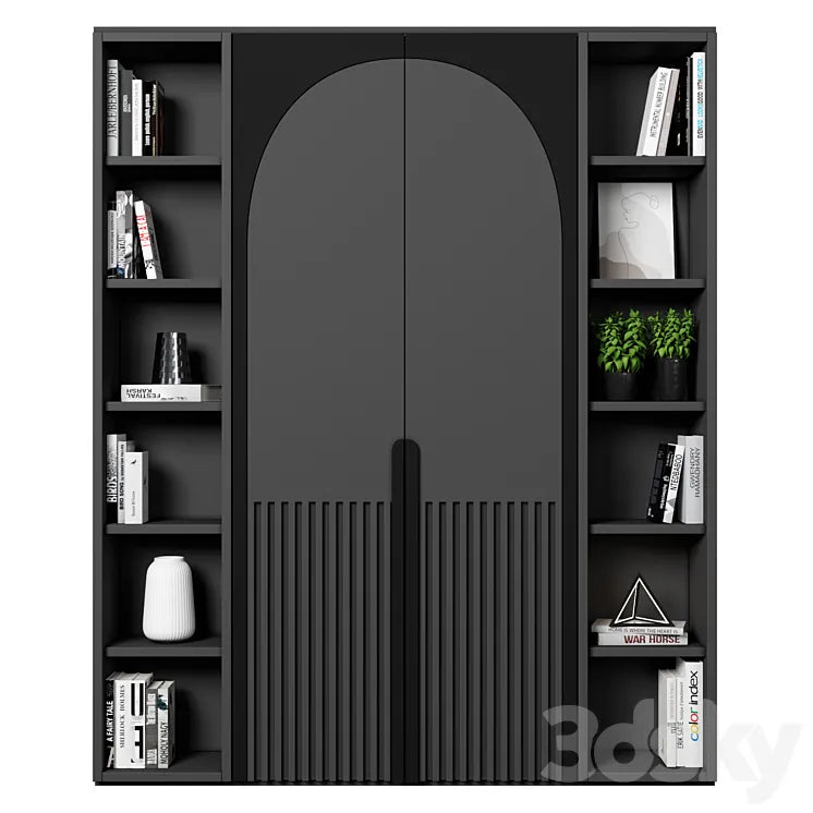 Cabinet with shelves 17 3DSMAX Model