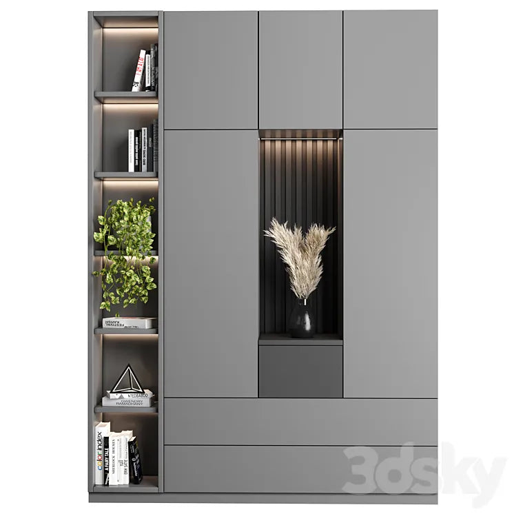 Cabinet with shelves 27 3DSMAX Model