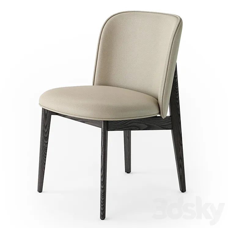 Calligaris Abrey wood chair 3DSMAX Model