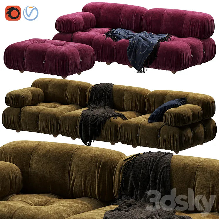 Camaleonda Sofa by B&b Italia 3DSMAX Model