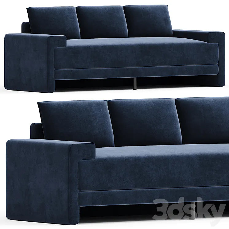 CAMDEN INK BLUE VELVET SOFA 3DSMAX Model