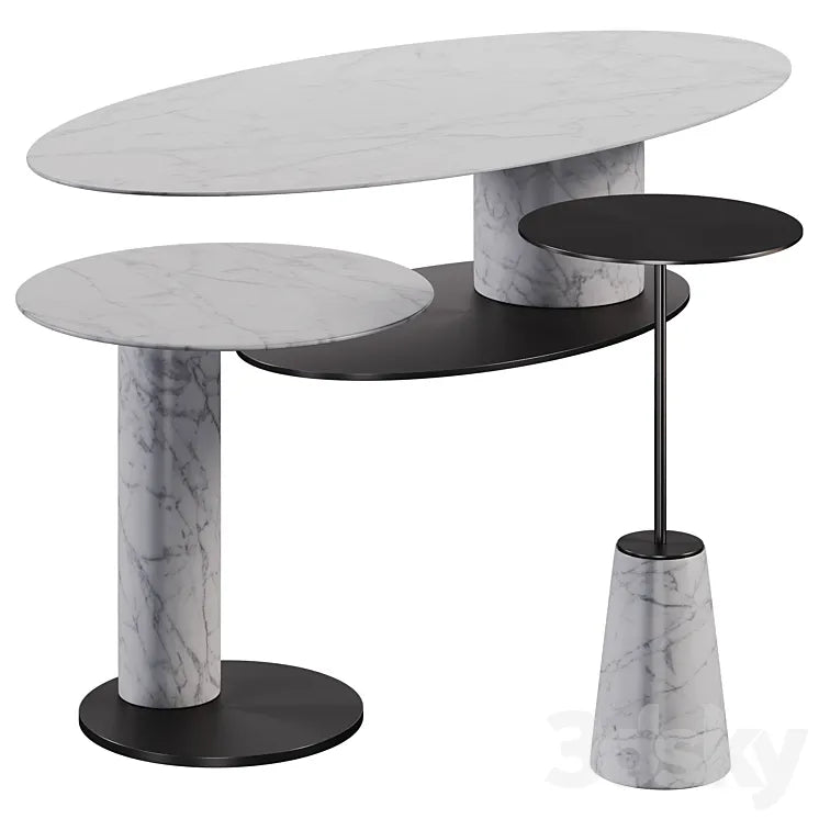 Carey table set 3DSMAX Model