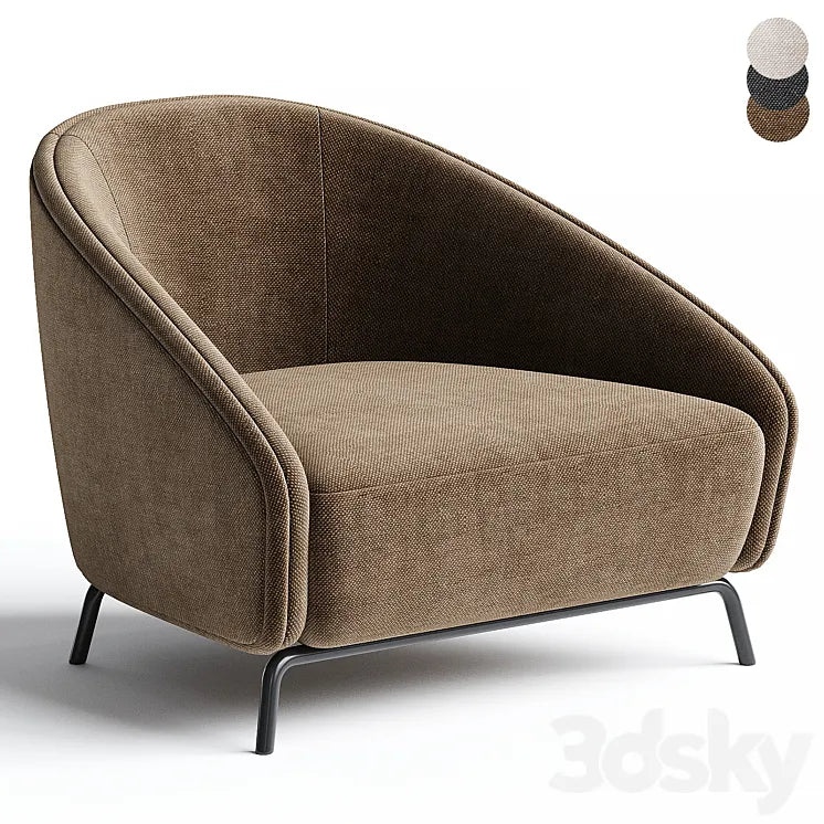 CARNABY | Armchair By PRADDY 3DSMAX Model