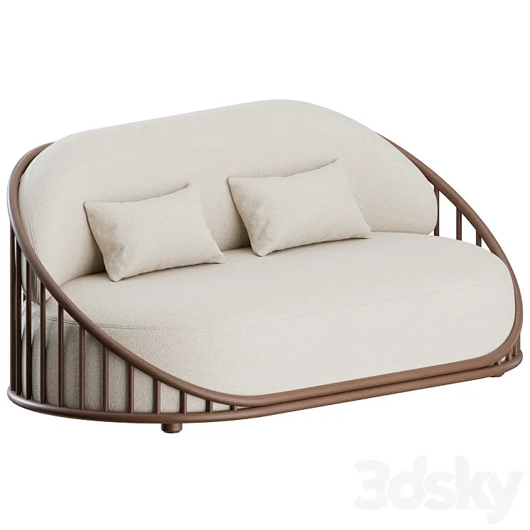 Cask 2 Seater Sofa by Expormim 3DSMAX Model