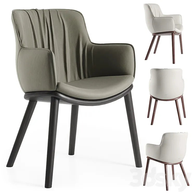 Cattelan Italia - Rhonda Wood Chair 3DSMAX Model