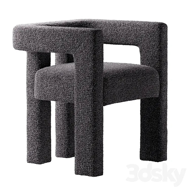 CB2 Stature Black Chair 3DSMAX Model