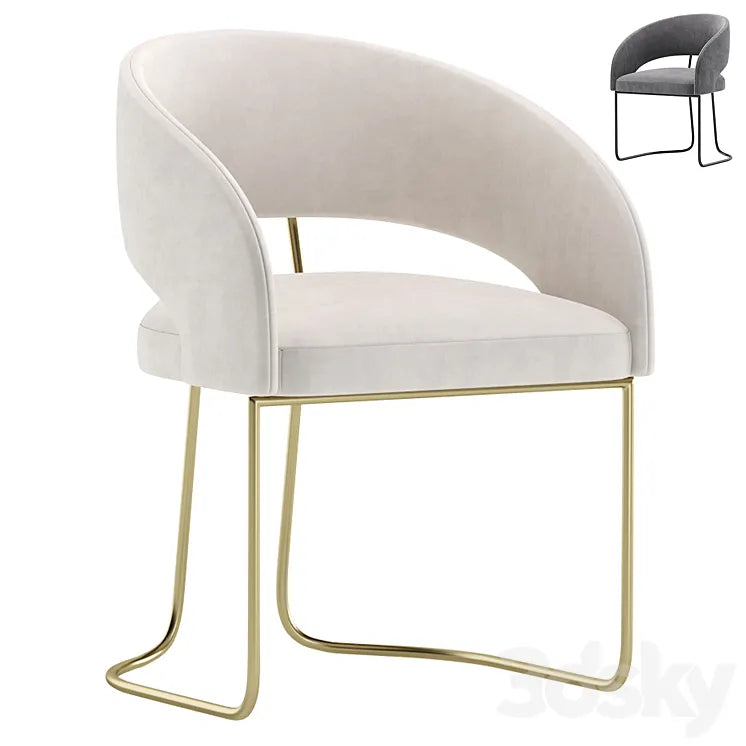 Chair ALLEN by Cazarina Interiors 2 Colors Version 3DSMAX Model