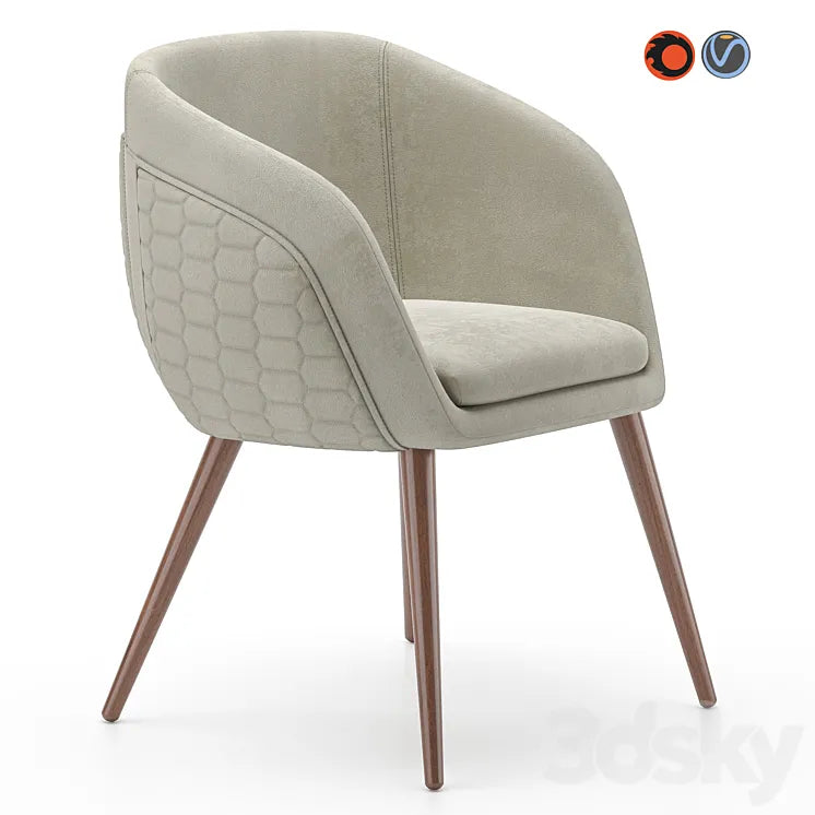 Chair Vega by Tonino Lamborghini 3DSMAX Model
