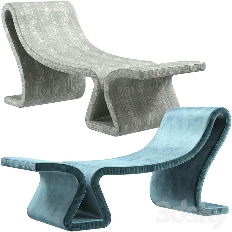 Chaises longues Mirabili Roller 3DSMAX Model