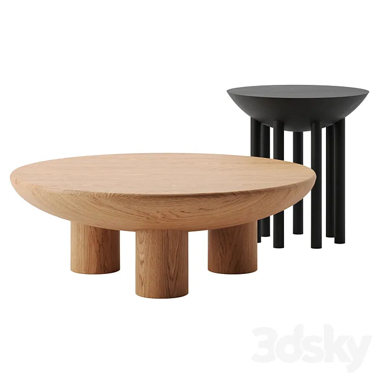 Chalon coffee tables by Kelly Wearstler 3DSMAX Model