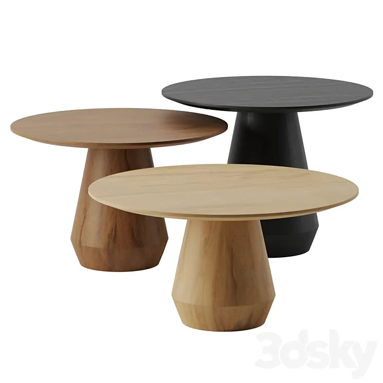 Charlotte Triple Center coffee tables by Collector 3DSMAX Model