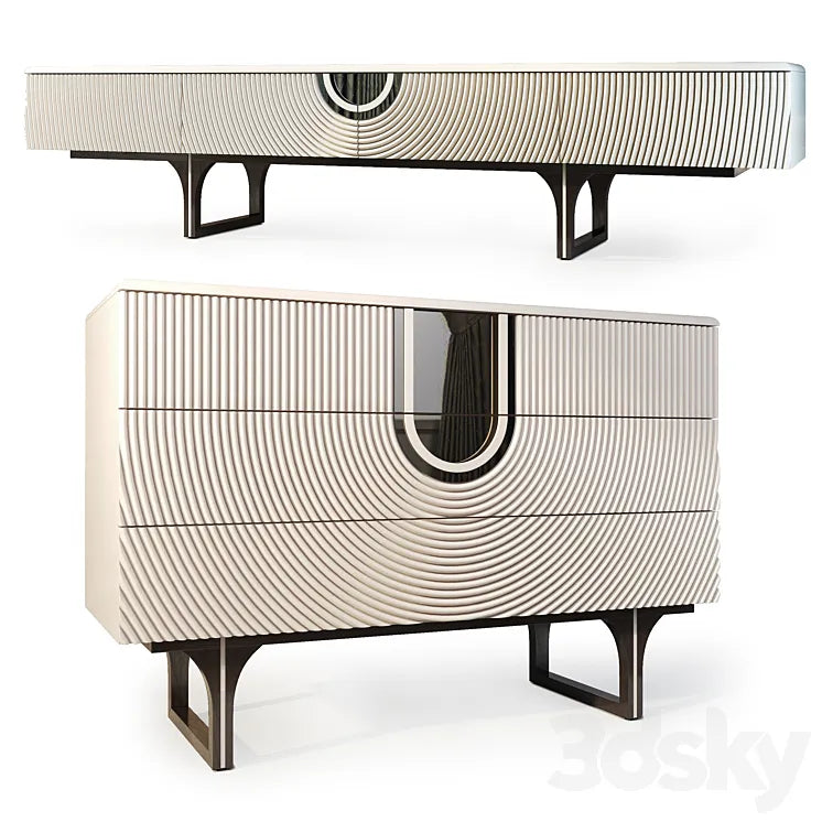 Chest and cabinet for Lexus TV. Dresser TV stand by Medusa Home 3DSMAX Model