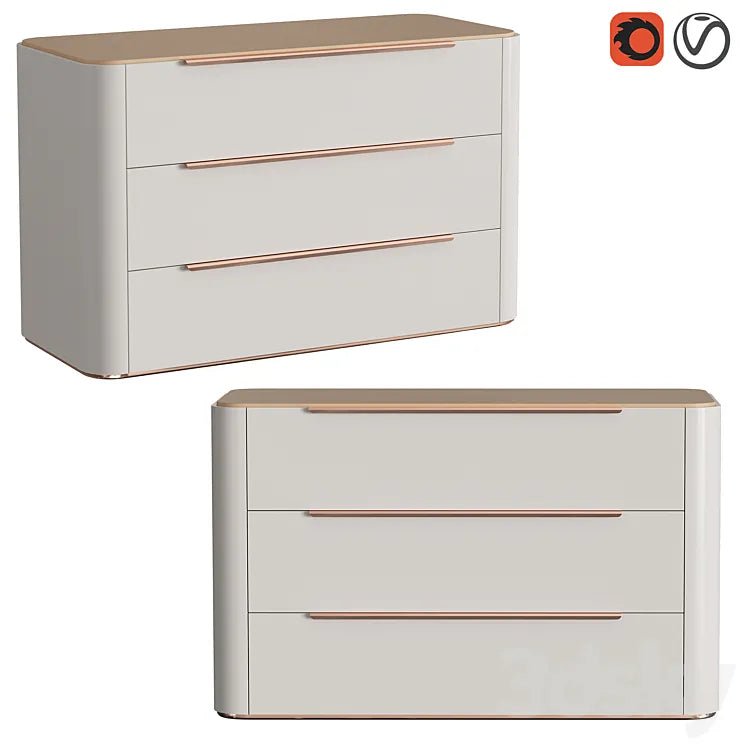 Chest of drawers BAMBOO 3DSMAX Model