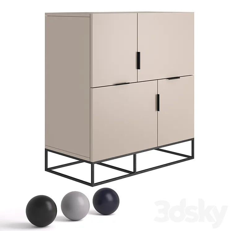 Chest of drawers Loft Pure 3DSMAX Model