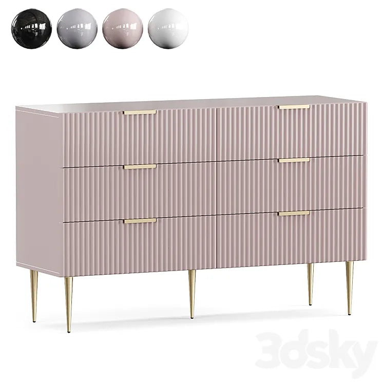 Chest of drawers LUXURY CHIC 3DSMAX Model