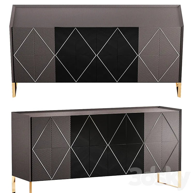 Chest of drawers Pimlico Elm Large 3DSMAX Model