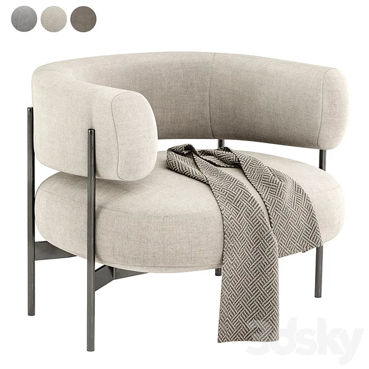 CINI armchair By HC28 Cosmo 3DSMAX Model