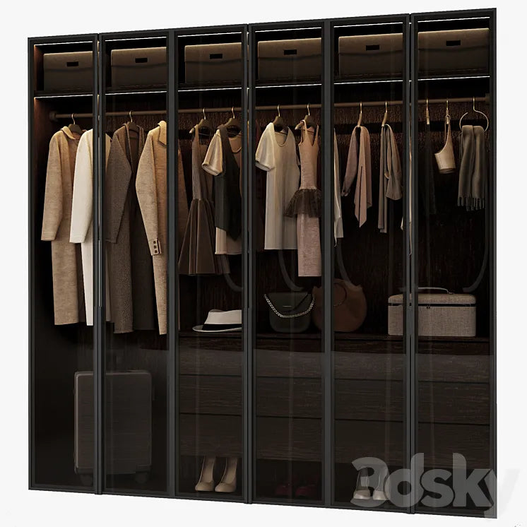 Closed wardrobe 3DSMAX Model