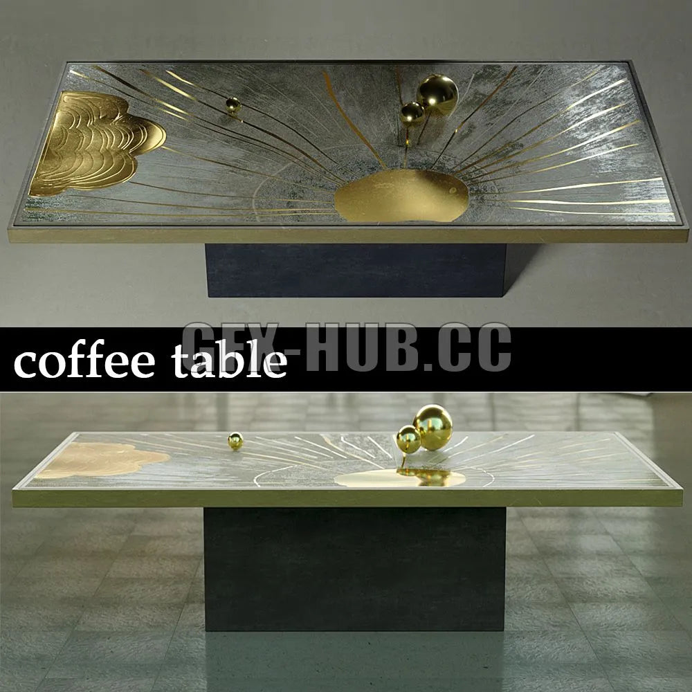 Coffee table 3dsMax Model