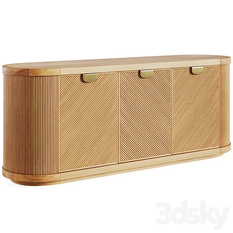 Console Arianna Raffia by West Elm 3DSMAX Model